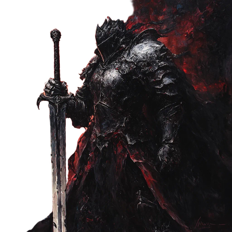 Shadow Knight Vinyl Car Decal Sticker – Waterproof & UV-Resistant 8"