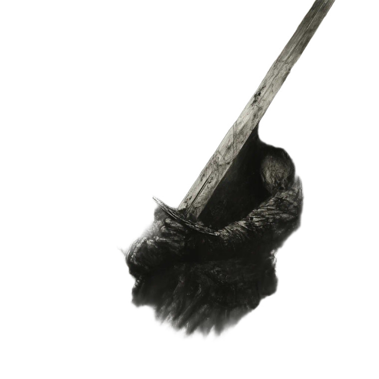 Broken Sword Warrior Vinyl Car Decal Sticker – Waterproof & UV-Resistant 8"