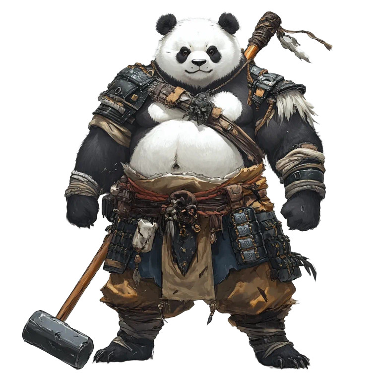 Panda Bodyguard Vinyl Car Decal Sticker – Waterproof & UV-Resistant 8"