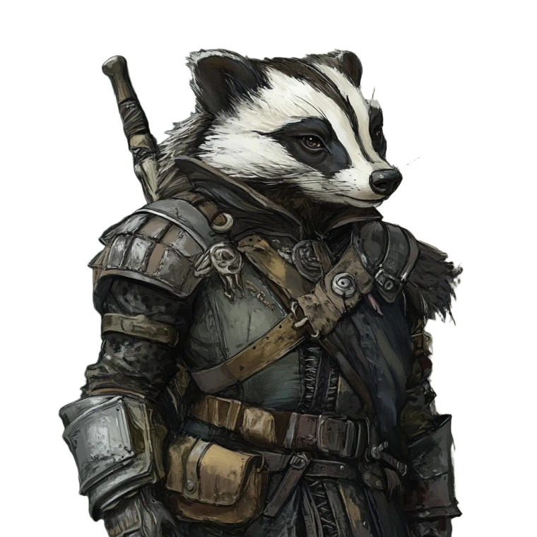 Armored Badger Elder Vinyl Car Decal Sticker – Waterproof & UV-Resistant 8"