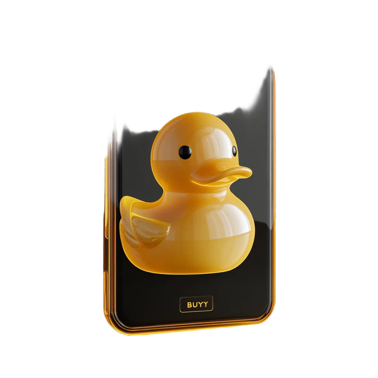 Golden Duck Nft Vinyl Car Decal Sticker – Waterproof & UV-Resistant 8"