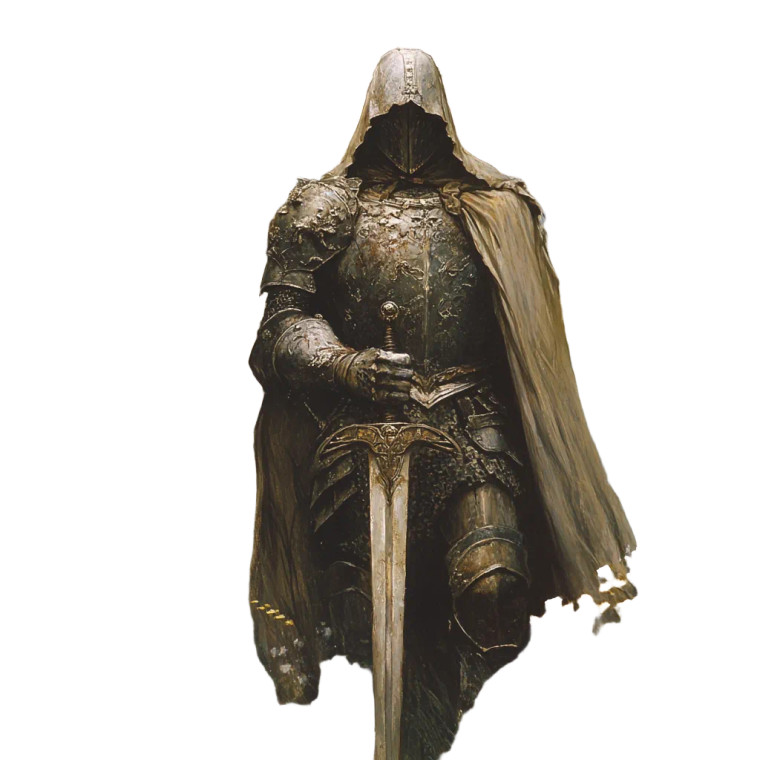 Enigmatic Faerie Knight Vinyl Car Decal Sticker – Waterproof & UV-Resistant 8"