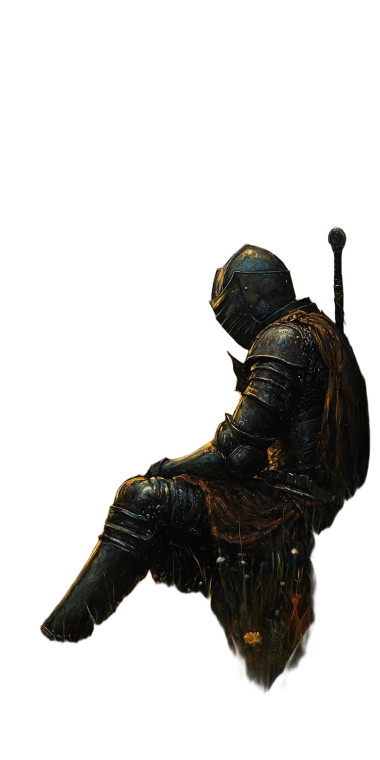 Knight At Sunset Vinyl Car Decal Sticker – Waterproof & UV-Resistant 8"