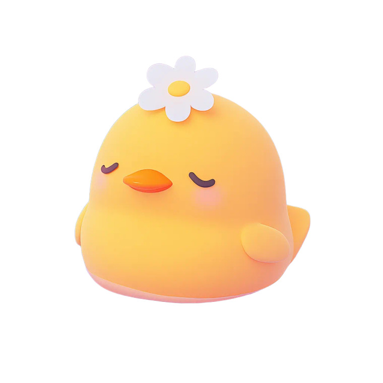 Cute Yellow Duckling V5 Vinyl Car Decal Sticker – Waterproof & UV-Resistant 8"