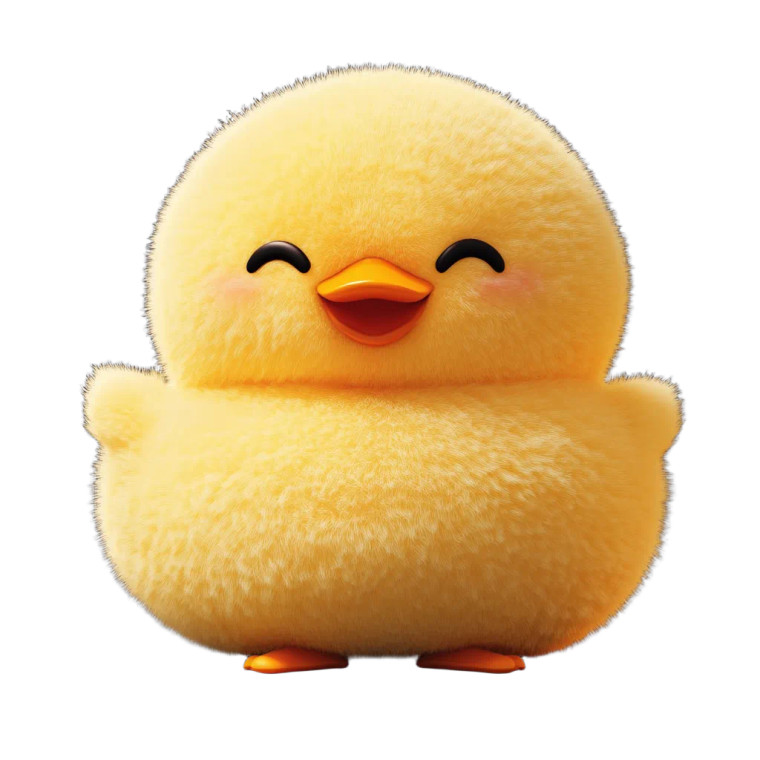 Friendly Yellow Duck Vinyl Car Decal Sticker – Waterproof & UV-Resistant 8"