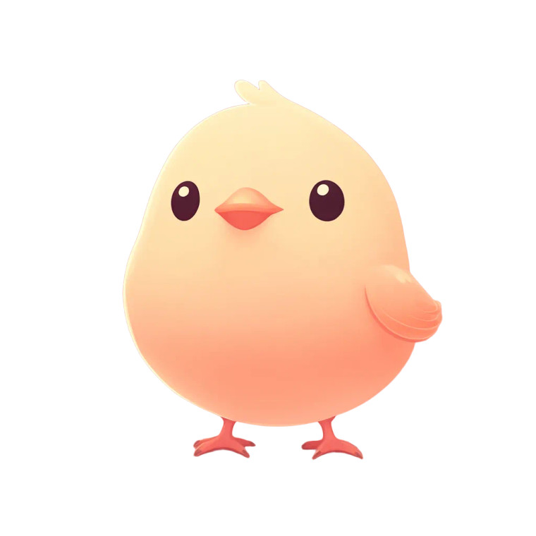 Kawaii Chick Vinyl Car Decal Sticker – Waterproof & UV-Resistant 8"