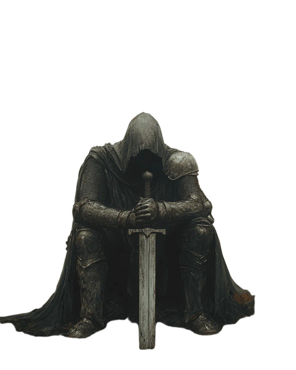 Hooded Warrior Reflection Vinyl Car Decal Sticker – Waterproof & UV-Resistant 8"