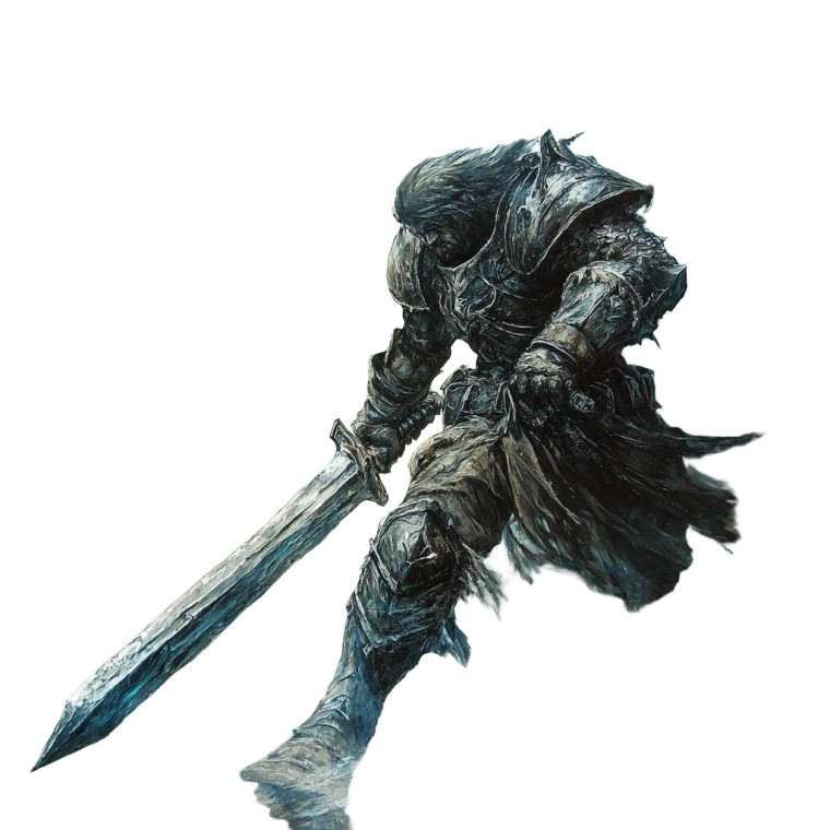 Fantasy Fighter Painting Vinyl Car Decal Sticker – Waterproof & UV-Resistant 8"