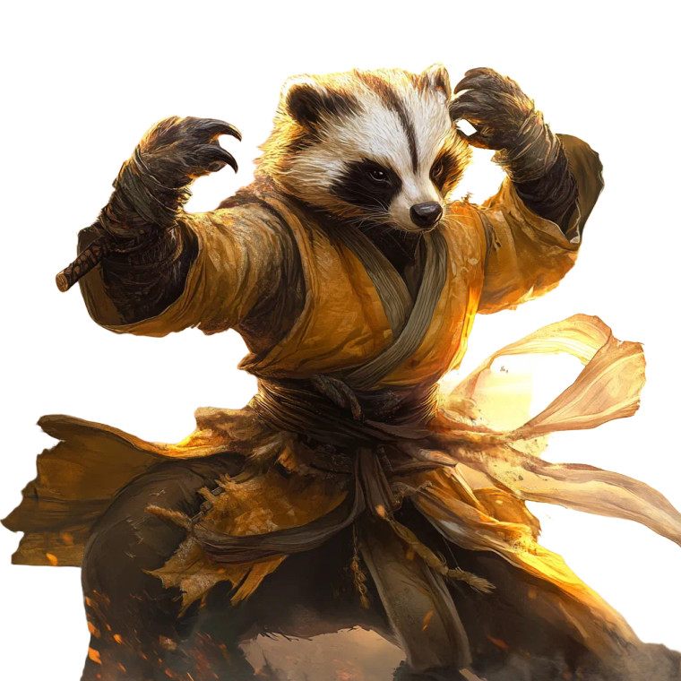 Kungfu Honey Badger Vinyl Car Decal Sticker – Waterproof & UV-Resistant 8"