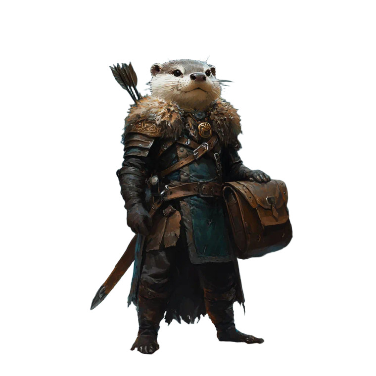 Otter Norse Warrior Vinyl Car Decal Sticker – Waterproof & UV-Resistant 8"