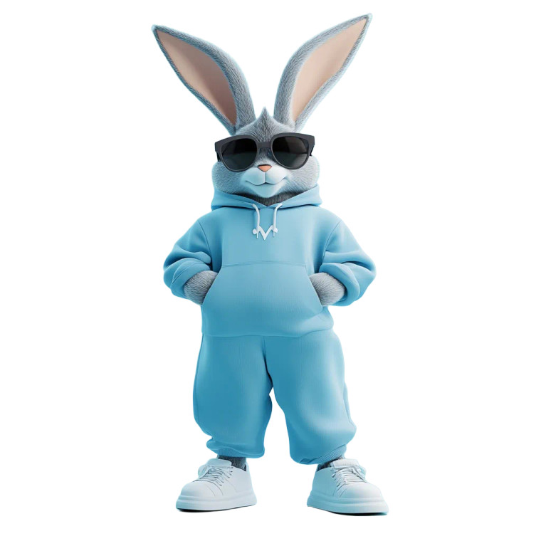 Bugs Bunny Hypebeast Vinyl Car Decal Sticker – Waterproof & UV-Resistant 8"