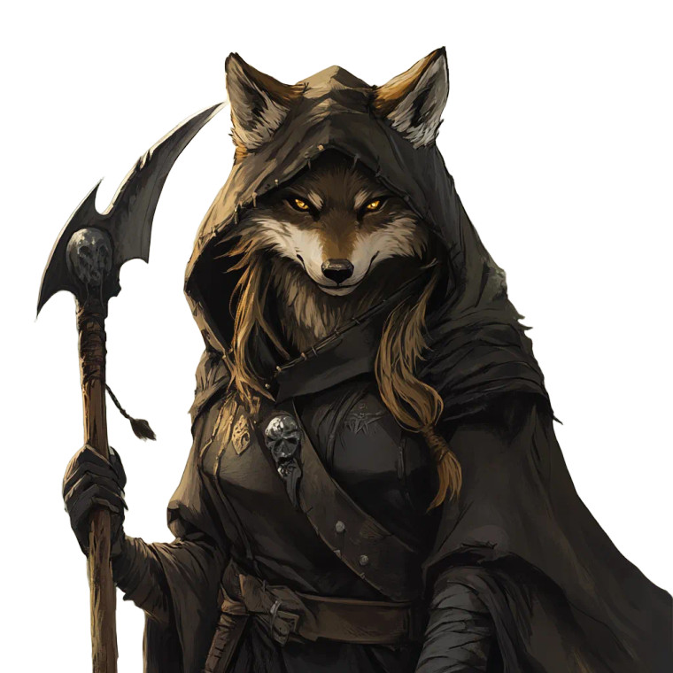 Wolf Anthro Female Vinyl Car Decal Sticker – Waterproof & UV-Resistant 8"