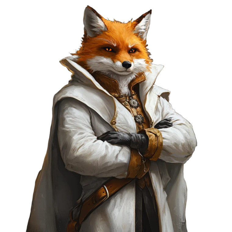 Sly Fox Character Vinyl Car Decal Sticker – Waterproof & UV-Resistant 8"