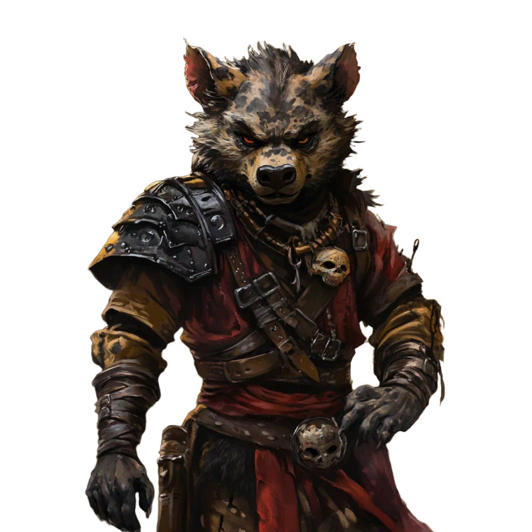 Gnoll Female Wizard Vinyl Car Decal Sticker – Waterproof & UV-Resistant 8"