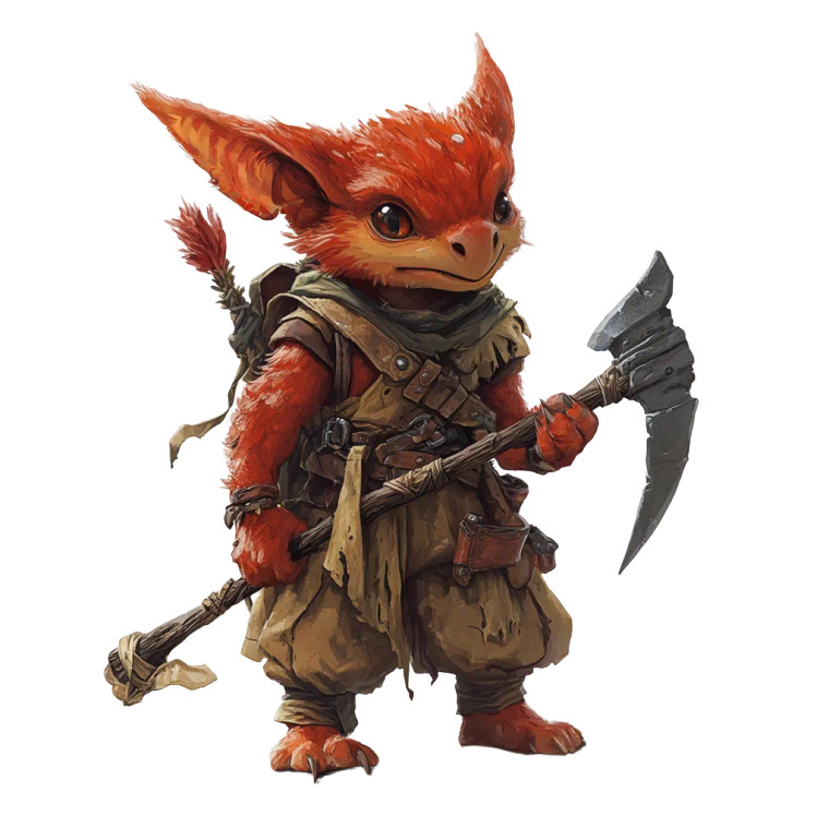 Cute Kobold Druid Vinyl Car Decal Sticker – Waterproof & UV-Resistant 8"