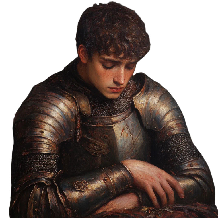 Hopeless Young Knight Vinyl Car Decal Sticker – Waterproof & UV-Resistant 8"