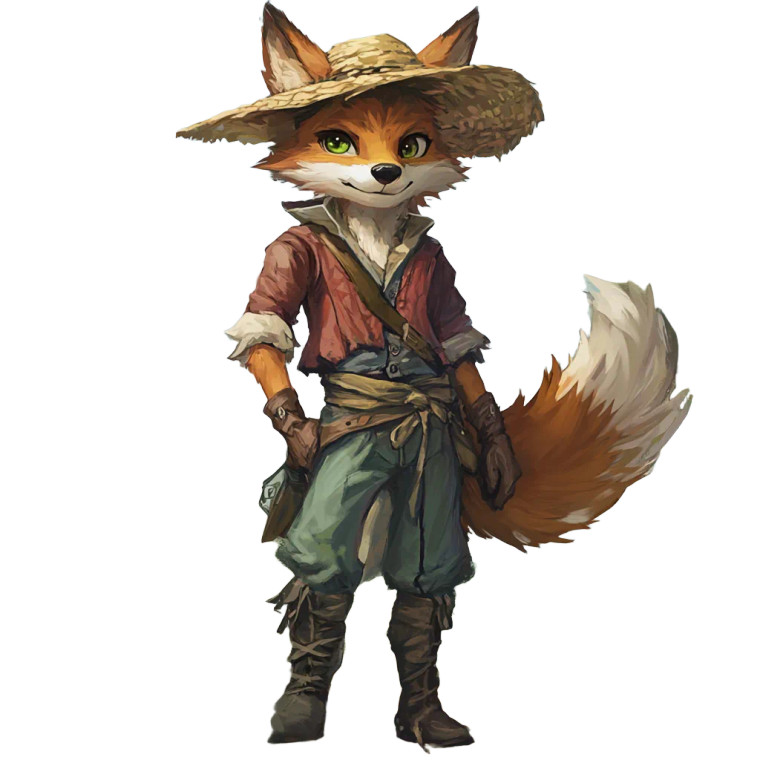 Anthro Fox Kid Vinyl Car Decal Sticker – Waterproof & UV-Resistant 8"