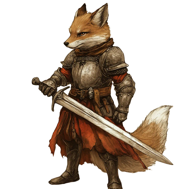 Knight Fox Vinyl Car Decal Sticker – Waterproof & UV-Resistant 8"