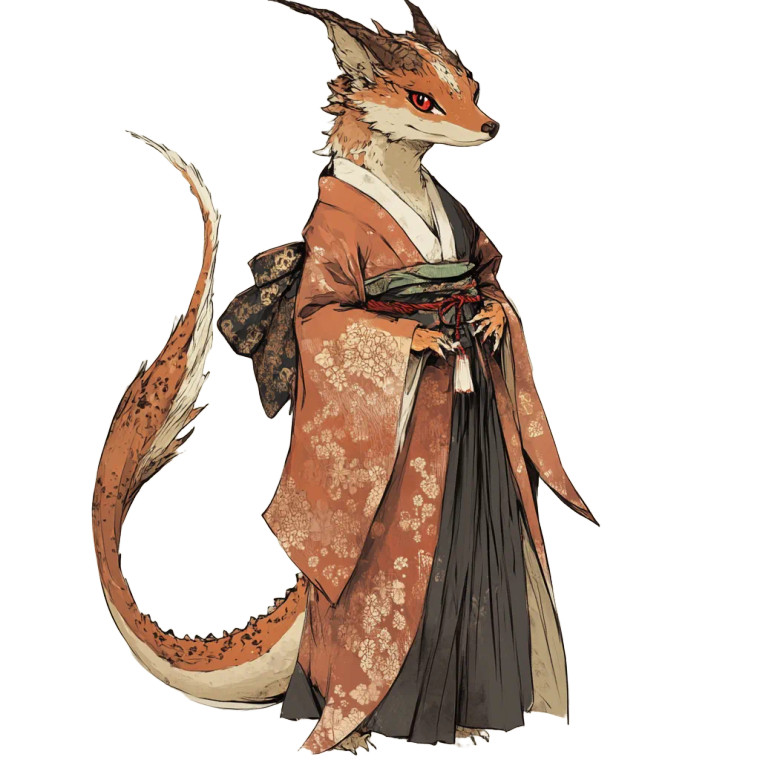 Fox-Lizard Hybrid Vinyl Car Decal Sticker – Waterproof & UV-Resistant 8"