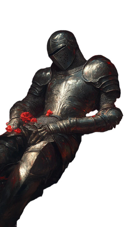 Resting Knight V9 Vinyl Car Decal Sticker – Waterproof & UV-Resistant 8"