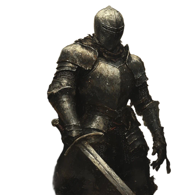 Fighting Knight Vinyl Car Decal Sticker – Waterproof & UV-Resistant 8"