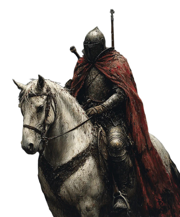 Knight And Horse Vinyl Car Decal Sticker – Waterproof & UV-Resistant 8"