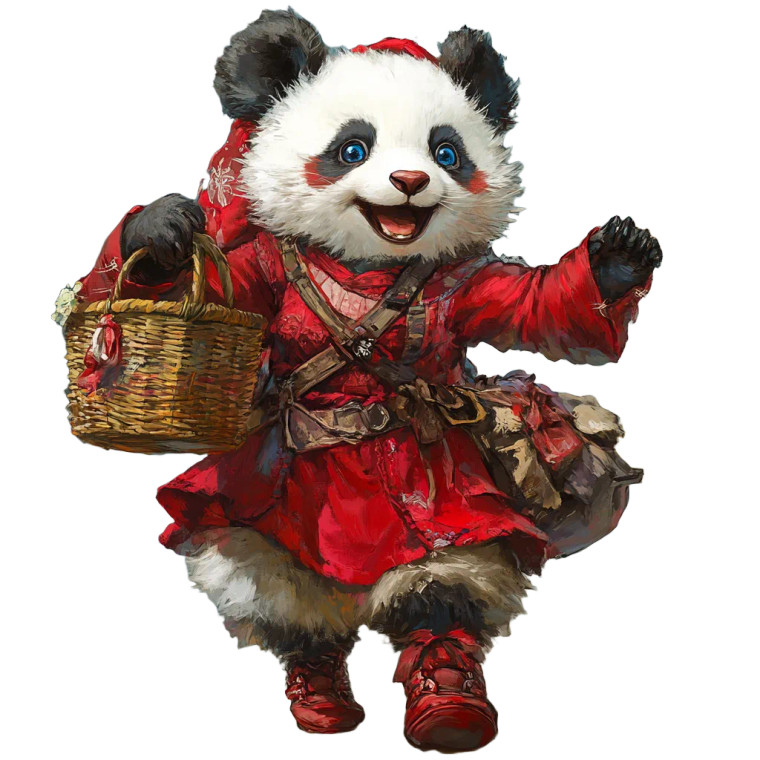 Fantasy Panda Vinyl Car Decal Sticker – Waterproof & UV-Resistant 8"