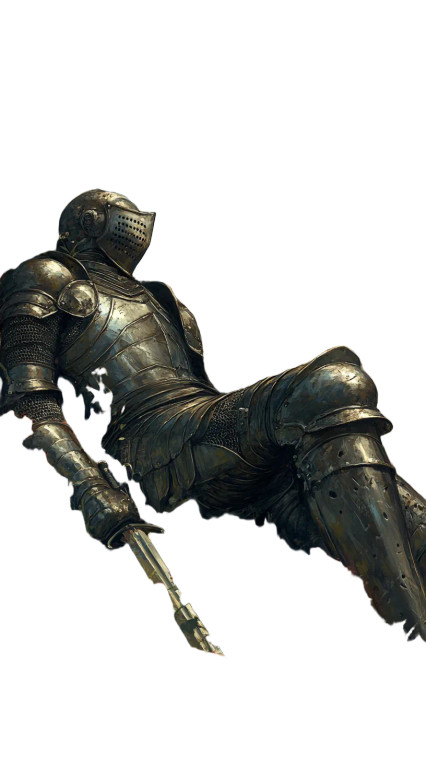 Fallen Knight Fantasy Vinyl Car Decal Sticker – Waterproof & UV-Resistant 8"