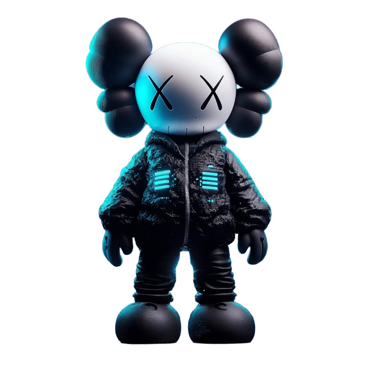 Cryptocurrency Kaws Toy Vinyl Car Decal Sticker – Waterproof & UV-Resistant 8"