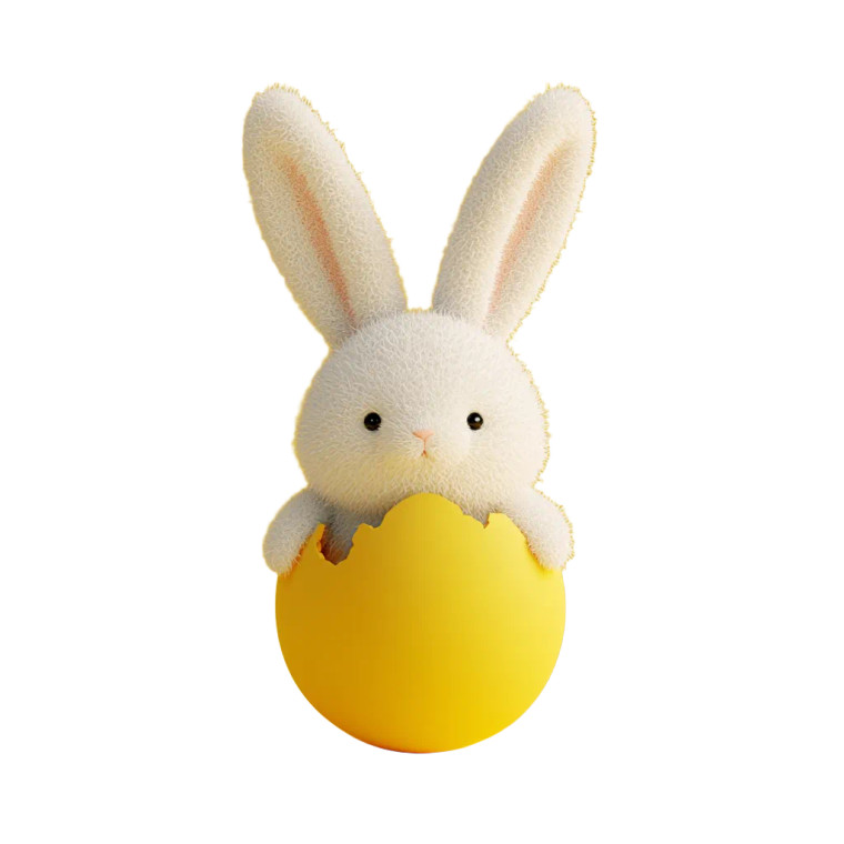 Easter Bunny Peek Vinyl Car Decal Sticker – Waterproof & UV-Resistant 8"