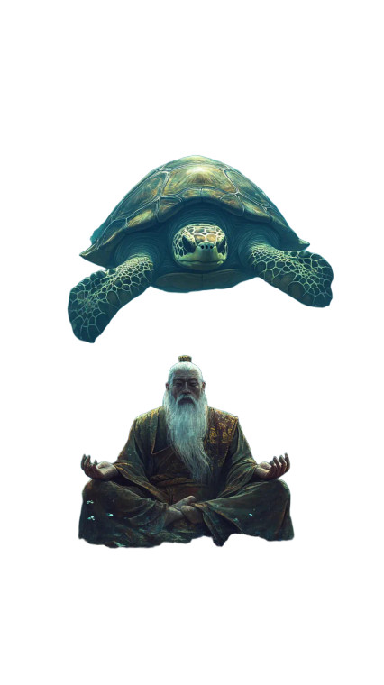 Meditating Ancient Sage Vinyl Car Decal Sticker – Waterproof & UV-Resistant 8"