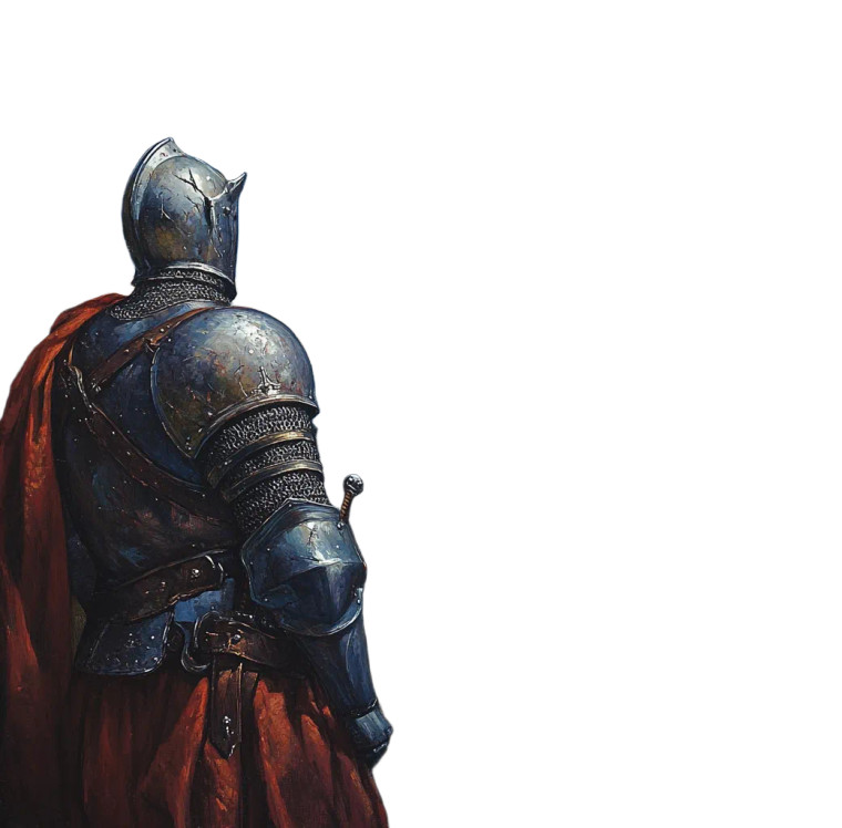 Lone Knight At Night Vinyl Car Decal Sticker – Waterproof & UV-Resistant 8"