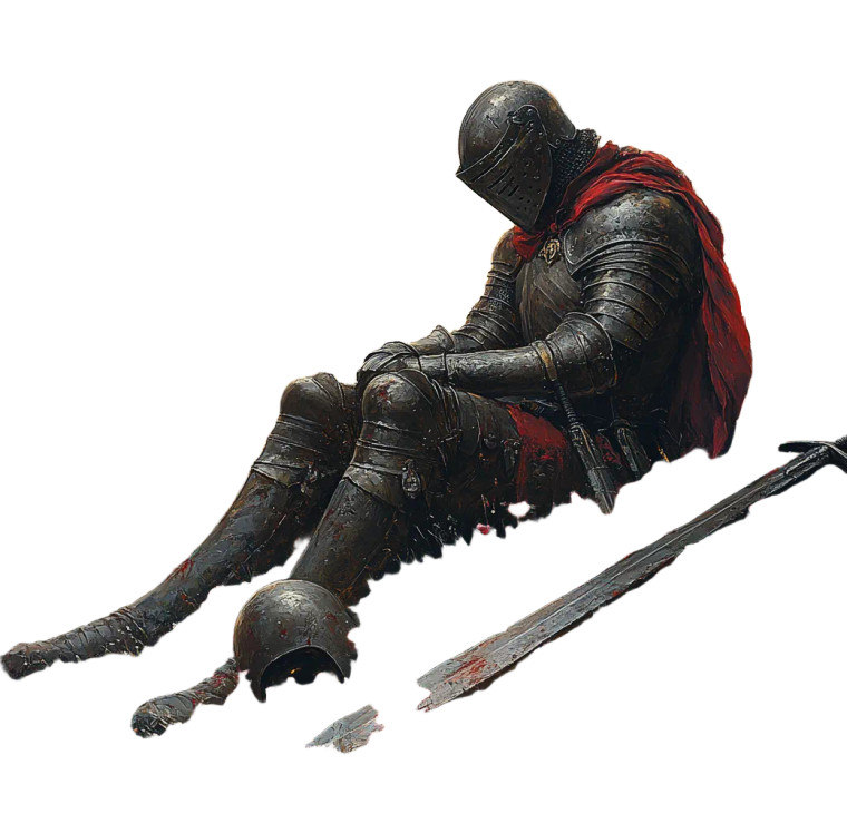 Lone Knight V4 Vinyl Car Decal Sticker – Waterproof & UV-Resistant 8"