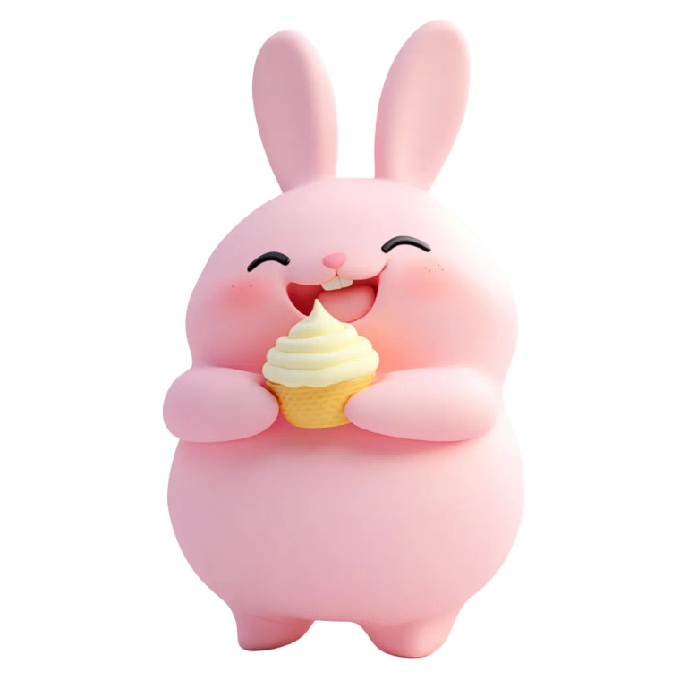 Happy Pink Rabbit Vinyl Car Decal Sticker – Waterproof & UV-Resistant 8" Happy Pink Rabbit Vinyl Car Decal Sticker – Waterproof & UV-Resistant 8"