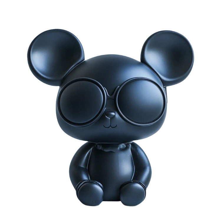 Bear Art Toy Vinyl Car Decal Sticker – Waterproof & UV-Resistant 8"