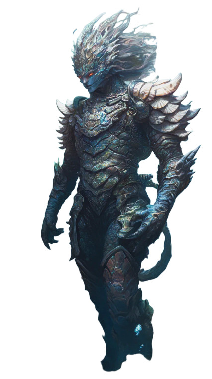 Merfolk Guardian Vinyl Car Decal Sticker – Waterproof & UV-Resistant 8"