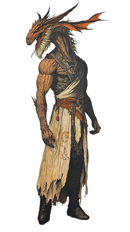 Dragon-Human Hybrid V3 Vinyl Car Decal Sticker – Waterproof & UV-Resistant 8"