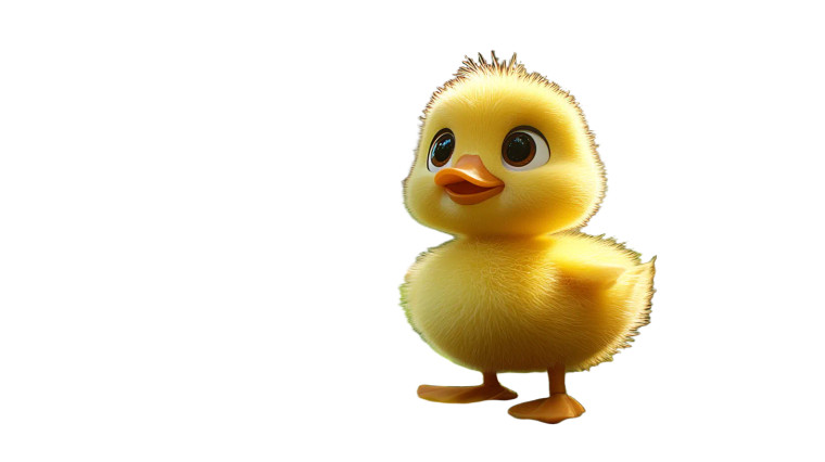 Little Duckling Vinyl Car Decal Sticker – Waterproof & UV-Resistant 8"
