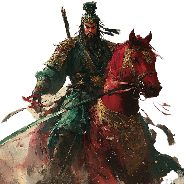 Guan Yu V2 Vinyl Car Decal Sticker – Waterproof & UV-Resistant 8"