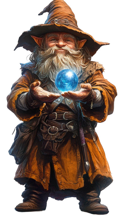 Gnome Magician Vinyl Car Decal Sticker – Waterproof & UV-Resistant 8"