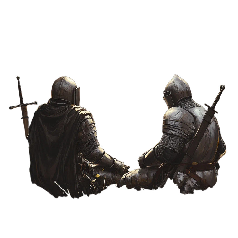 Knights' Rest Vinyl Car Decal Sticker – Waterproof & UV-Resistant 8"