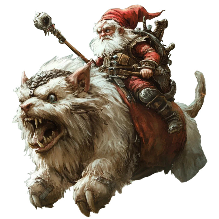 Gnome Beast Rider Vinyl Car Decal Sticker – Waterproof & UV-Resistant 8"