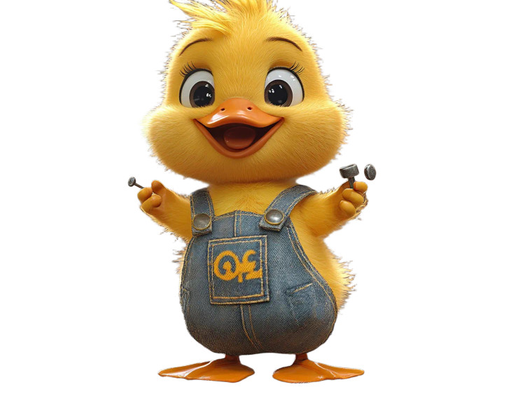 Dancing Duckling Art Vinyl Car Decal Sticker – Waterproof & UV-Resistant 8"