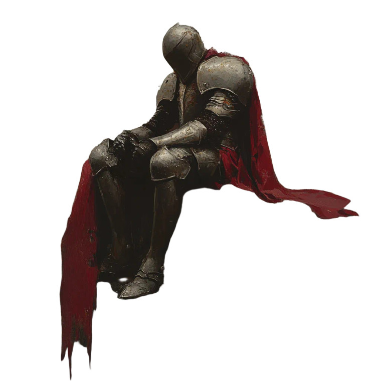 Magical Armour Knight Vinyl Car Decal Sticker – Waterproof & UV-Resistant 8"
