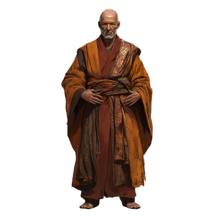 Triangular Monk Vinyl Car Decal Sticker – Waterproof & UV-Resistant 8"