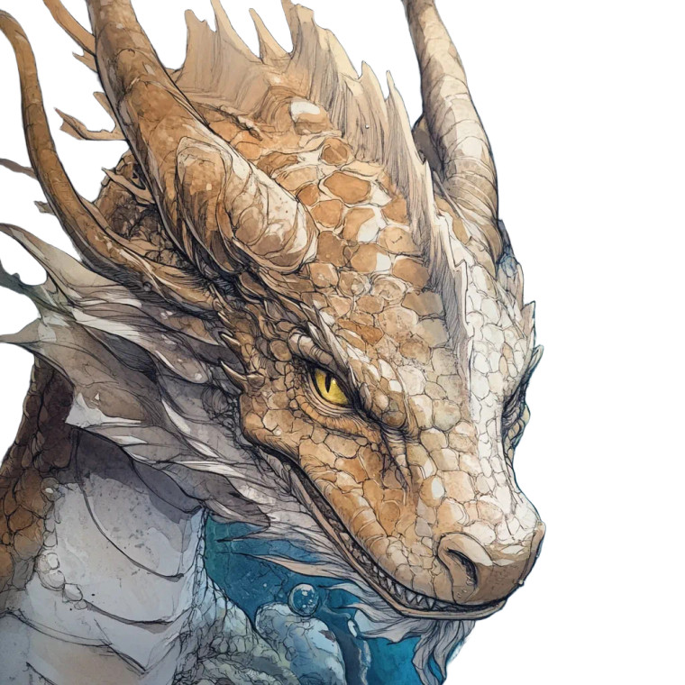 Bronze Dragon Spirit Vinyl Car Decal Sticker – Waterproof & UV-Resistant 8"