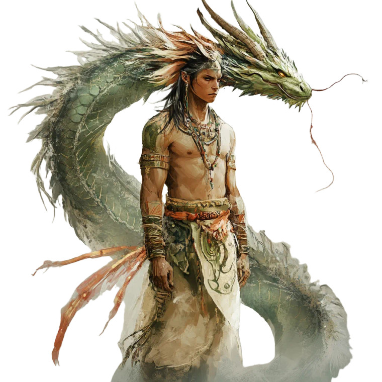 Dragon Spirit Shaman Vinyl Car Decal Sticker – Waterproof & UV-Resistant 8"