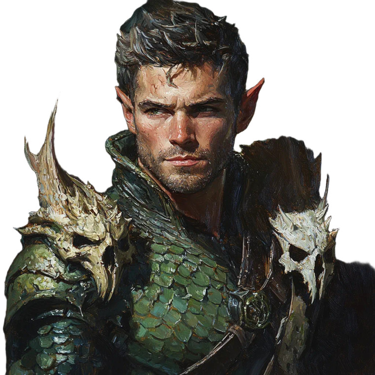 Dragon-Scaled Sorcerer Vinyl Car Decal Sticker – Waterproof & UV-Resistant 8"