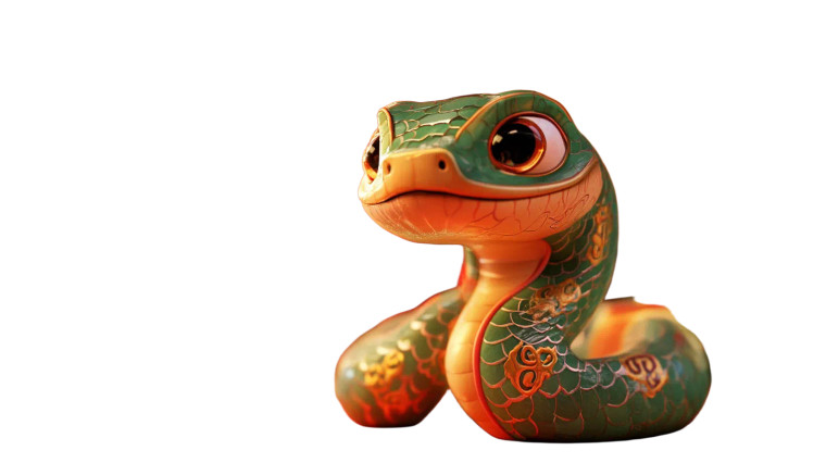 Cute Zodiac Snake Vinyl Car Decal Sticker – Waterproof & UV-Resistant 8"