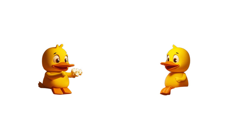 Ducks Discuss Movie Vinyl Car Decal Sticker – Waterproof & UV-Resistant 8"